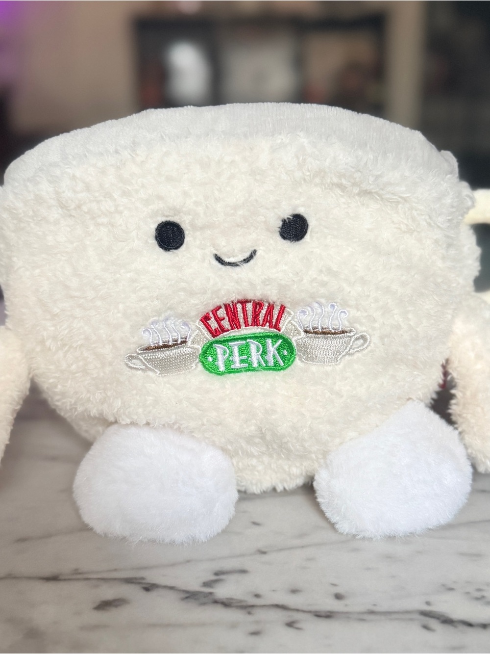 ✨ NWT Coffee Cup Plush Bum Bumz Friends TV Monica Joey Chandler ✨ Central Perk